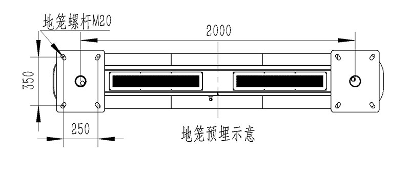 Negative oxygen ion monitoring system product size diagram