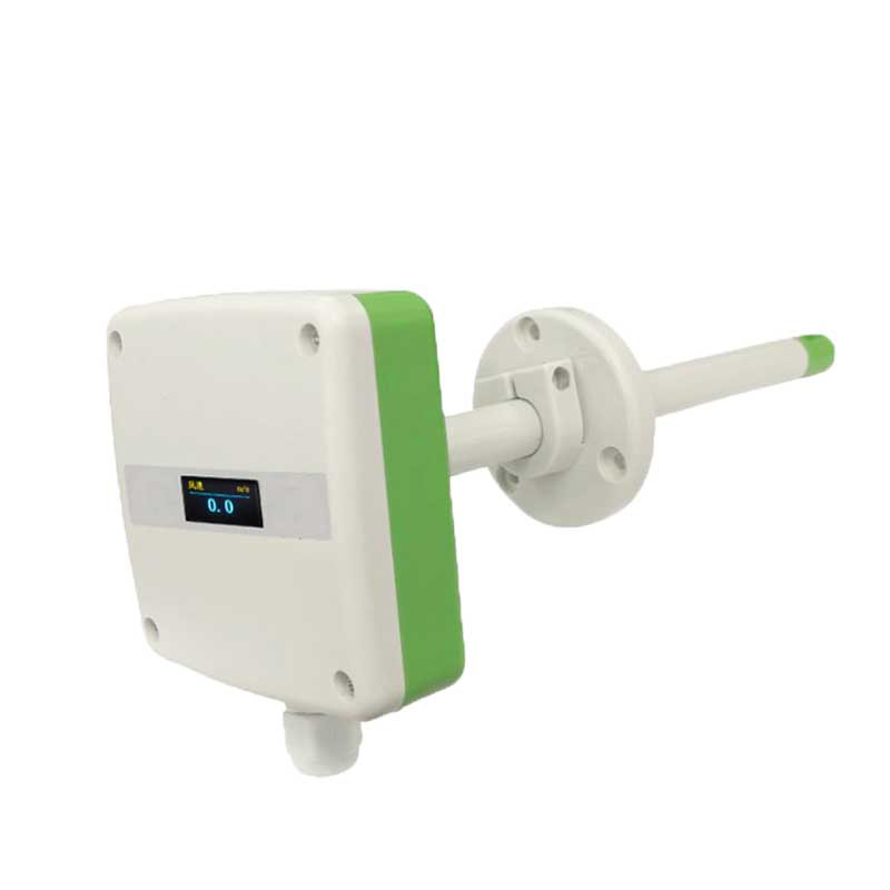 Pipe wind speed sensor